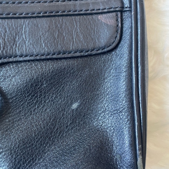 Rebecca Minkoff Black Crossbody Bag with Gold Accents - Picture 2 of 8